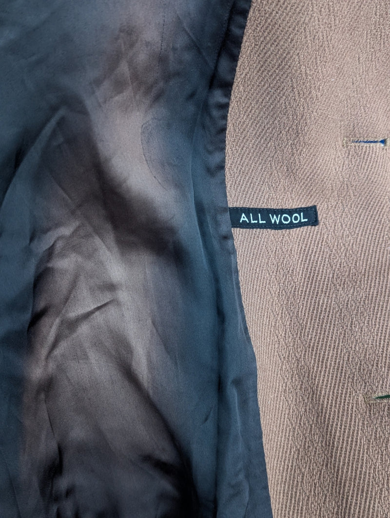 Dhobi English Coat L/42 Camel Pure Heavy Wool
