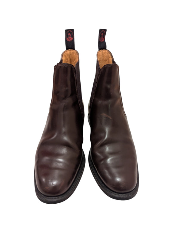 Regent (Loake?) Harrods Chelsea Boots Dark Brown Leather UK 7