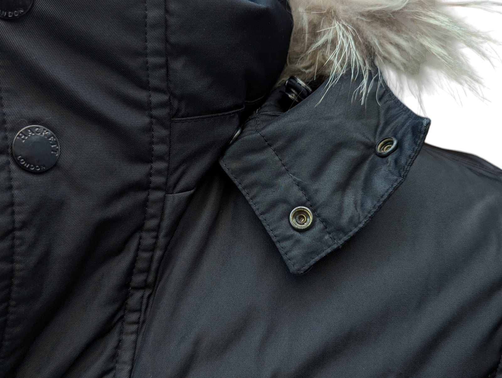 美品ハケットHACKETTダウンジャケットファー付ARCTIC PARKA10万 Hackett Arctic Parka M Asphalt Fur Trimmed Polyester – eHABERDASHER