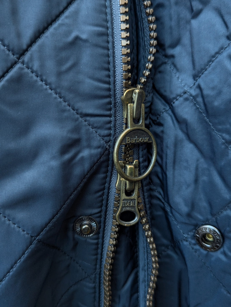 Barbour Jacket L Steel Blue Ariel Polarquilt Polyamide