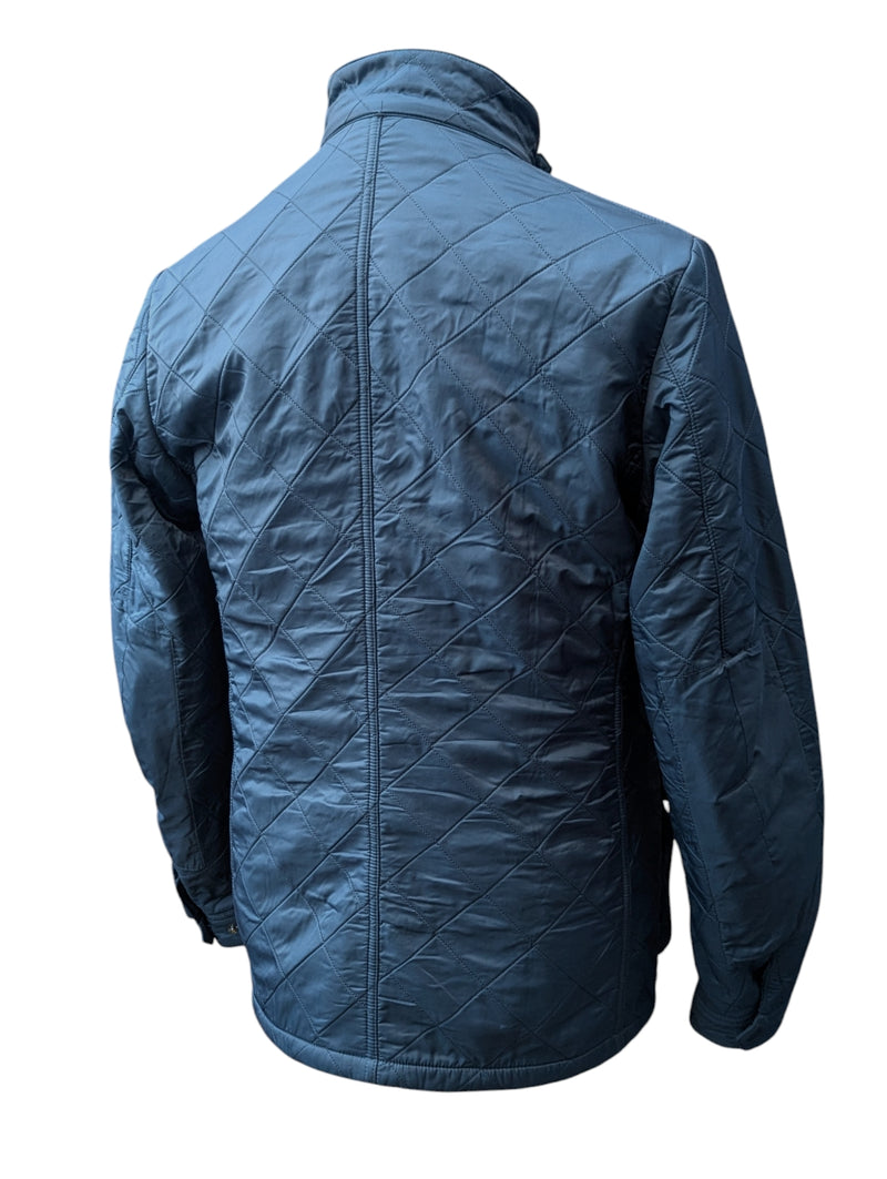 Barbour Jacket L Steel Blue Ariel Polarquilt Polyamide