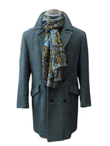 Vintage Hepworth British M/40 DB Peacoat Blue-Grey Herringbone Wool