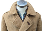 Vintage Hornes Royal Warrant DB Coat L Camel Heavy Wool/Alpaca