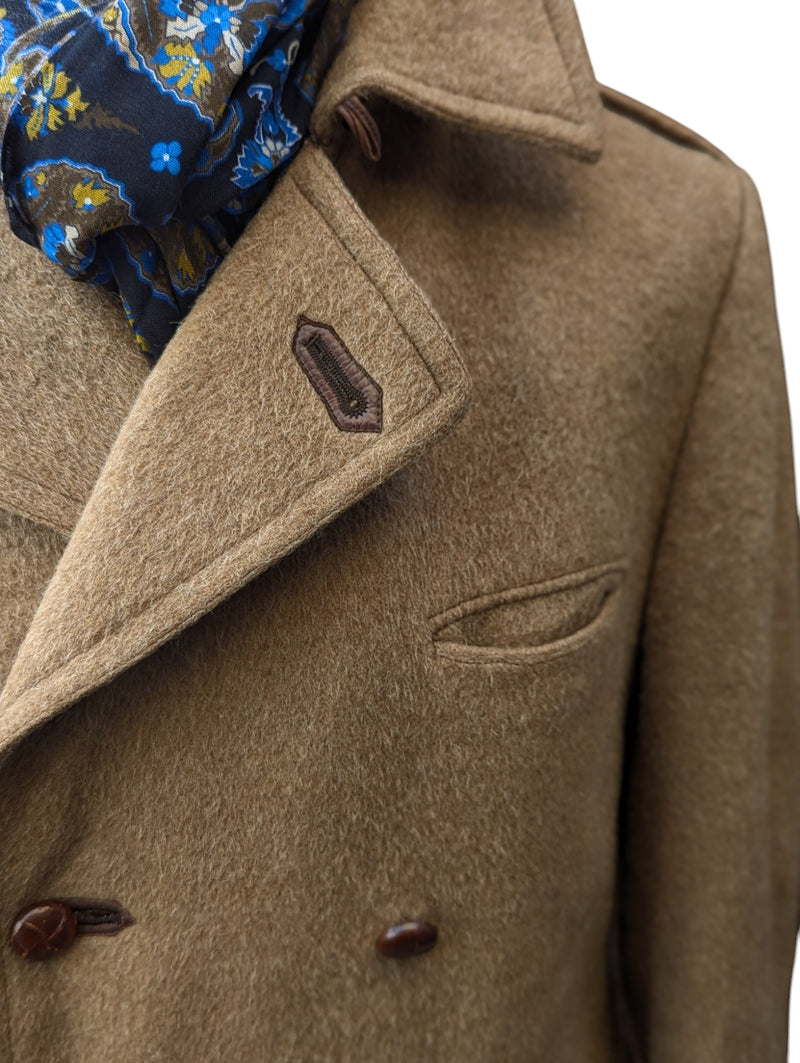 Vintage Hornes Royal Warrant DB Coat L Camel Heavy Wool/Alpaca