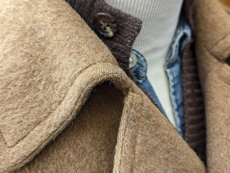 Vintage Hornes Royal Warrant DB Coat L Camel Heavy Wool/Alpaca