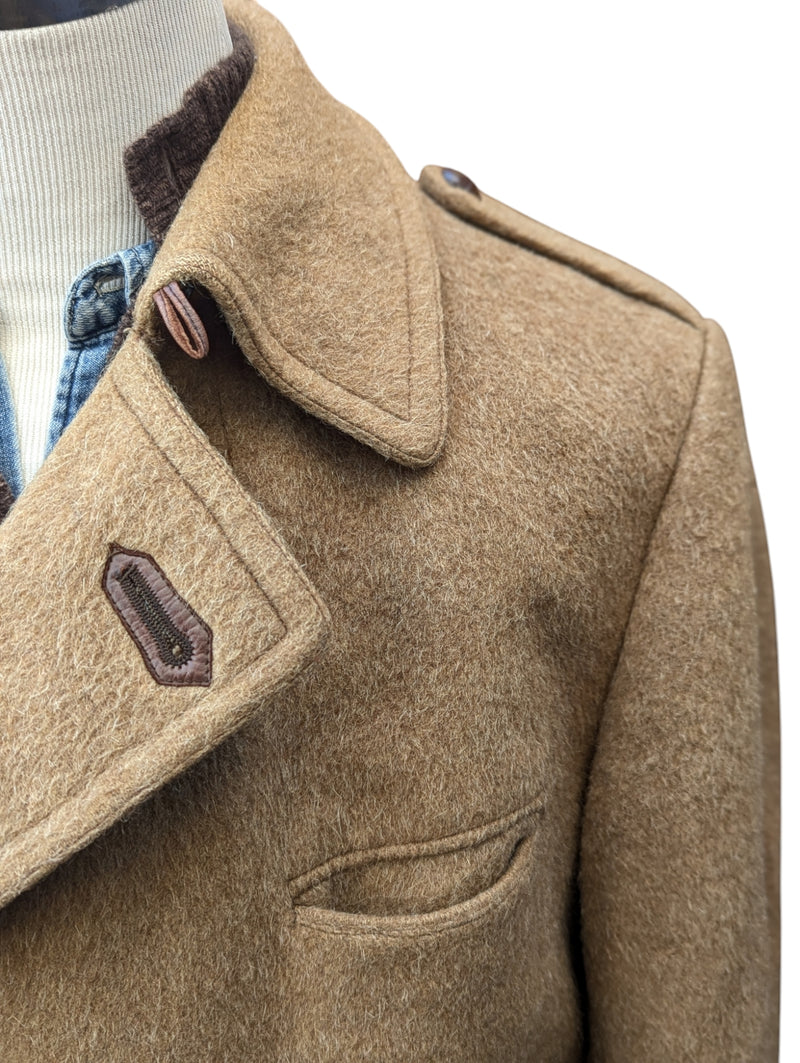 Vintage Hornes Royal Warrant DB Coat L Camel Heavy Wool/Alpaca