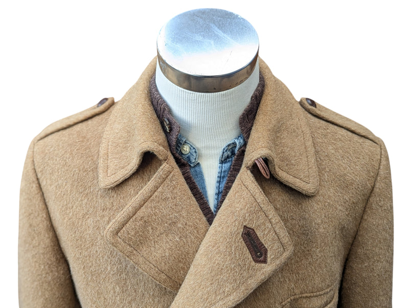 Vintage Hornes Royal Warrant DB Coat L Camel Heavy Wool/Alpaca