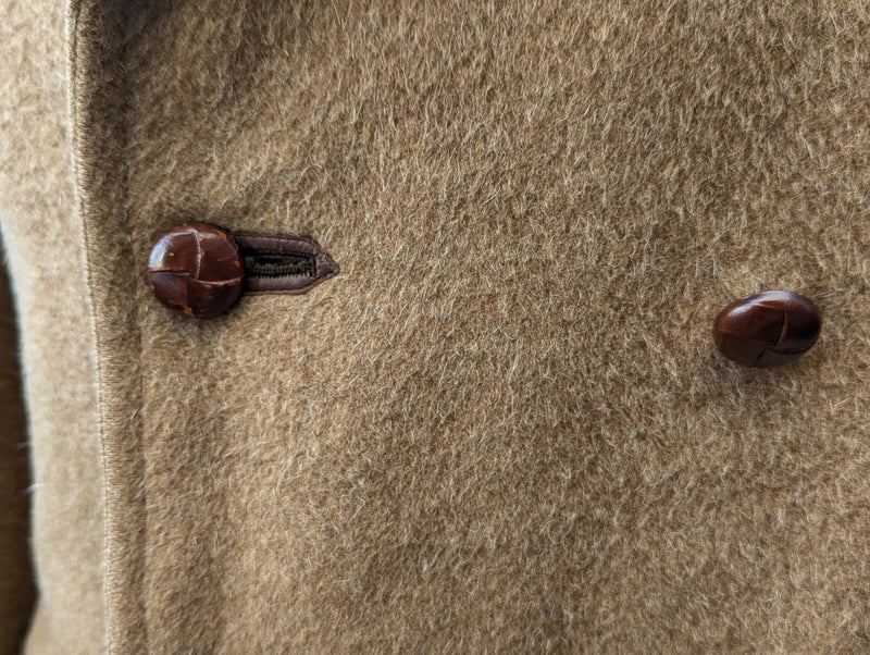 Vintage Hornes Royal Warrant DB Coat L Camel Heavy Wool/Alpaca