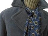 Vintage Crombie Belted DB Great Coat XL 44R/46R Grey Heavy Wool
