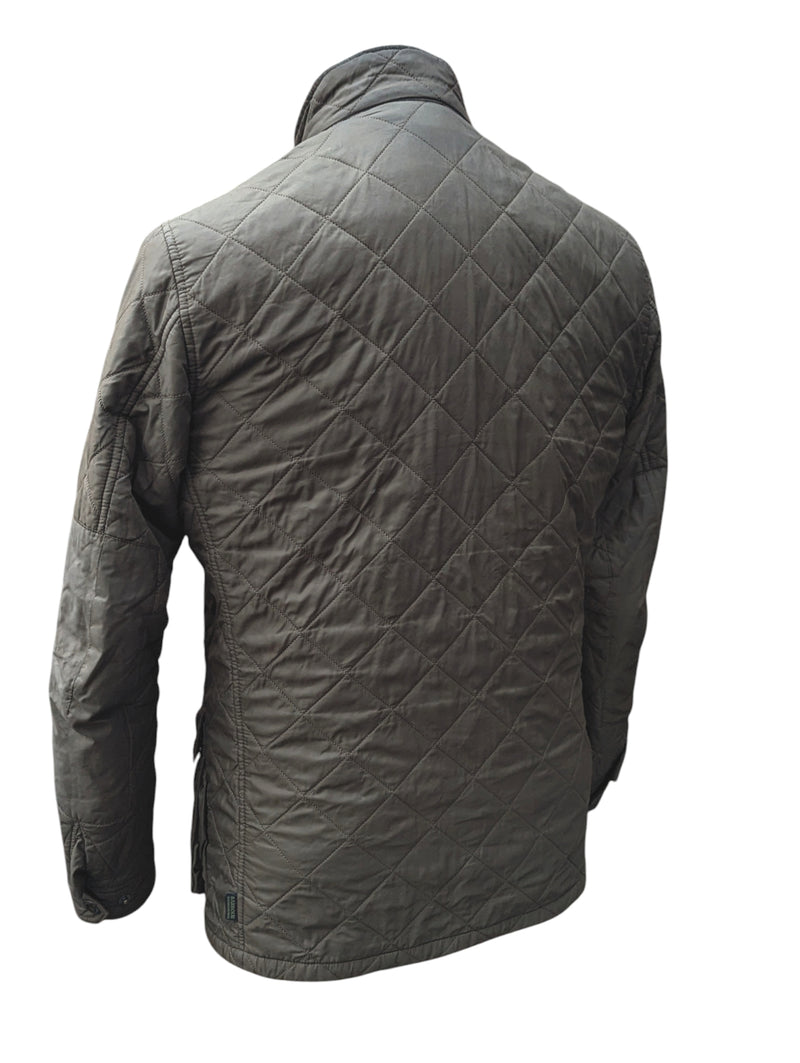 Barbour Jacket M Khaki Olive Ariel Padded Quilt Polyamide