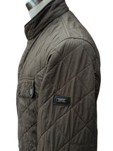 Barbour Jacket M Khaki Olive Ariel Padded Quilt Polyamide