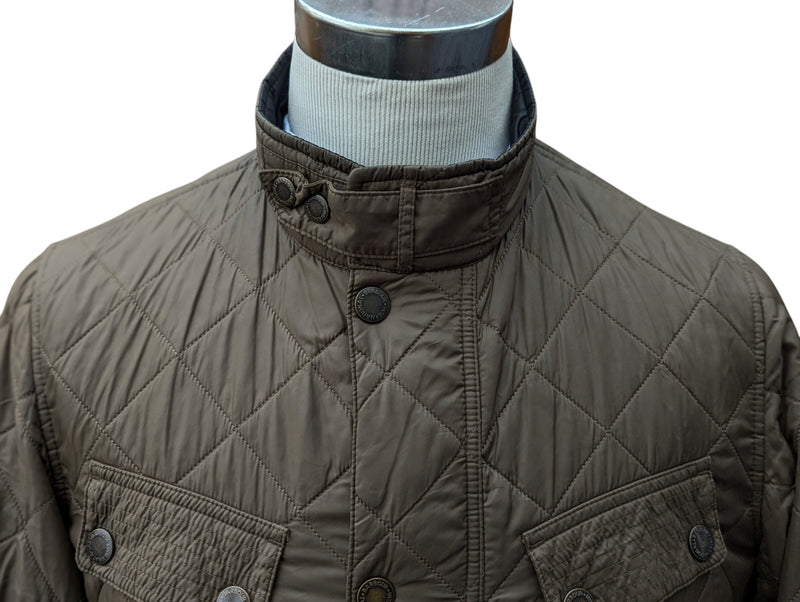 Barbour Jacket M Khaki Olive Ariel Padded Quilt Polyamide
