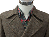 Vintage Dunn & Co. Pea Coat M/40 Soft Brown/Grey Wool Tweed