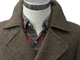 Vintage Dunn & Co. Pea Coat M/40 Soft Brown/Grey Wool Tweed
