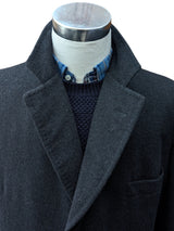 Vintage Chester Barrie Coat 44R Charcoal 4-button Heavy Cashmere/Wool