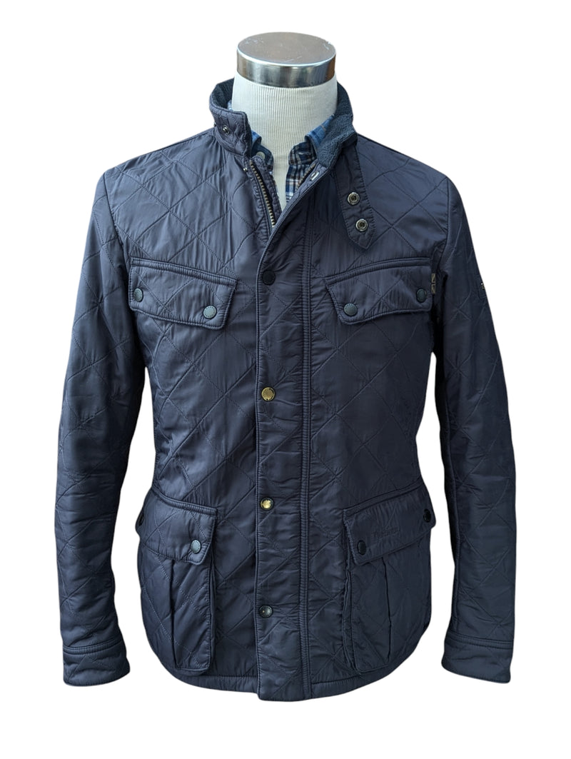 Barbour Jacket S Navy Blue Ariel Polarquilt Polyamide