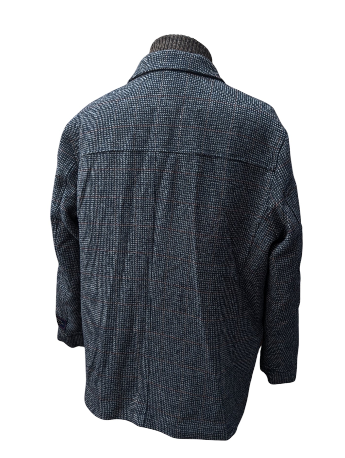 Abraham Moon Car Coat XXL/50R Blue-Grey Tweed Wool – eHABERDASHER