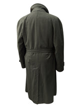 Corneliani Belted Raglan Balmacaan Coat XXL 46/48 Sage Green Wool/Cashmere