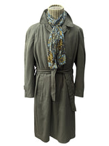 Corneliani Belted Raglan Balmacaan Coat XXL 46/48 Sage Green Wool/Cashmere