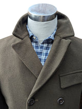 Vintage Gaunson Tailors M/38 DB Pea Coat Dark Olive Brown Wool