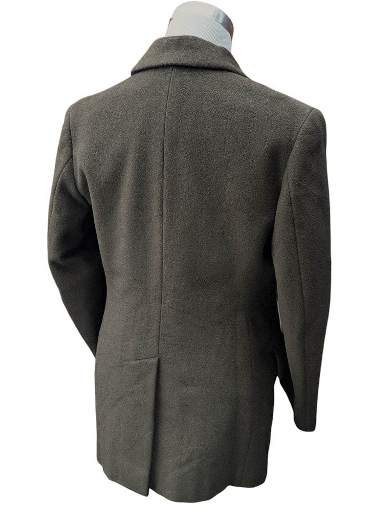 Vintage Gaunson Tailors M/38 DB Pea Coat Dark Olive Brown Wool