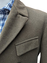 Vintage Gaunson Tailors M/38 DB Pea Coat Dark Olive Brown Wool
