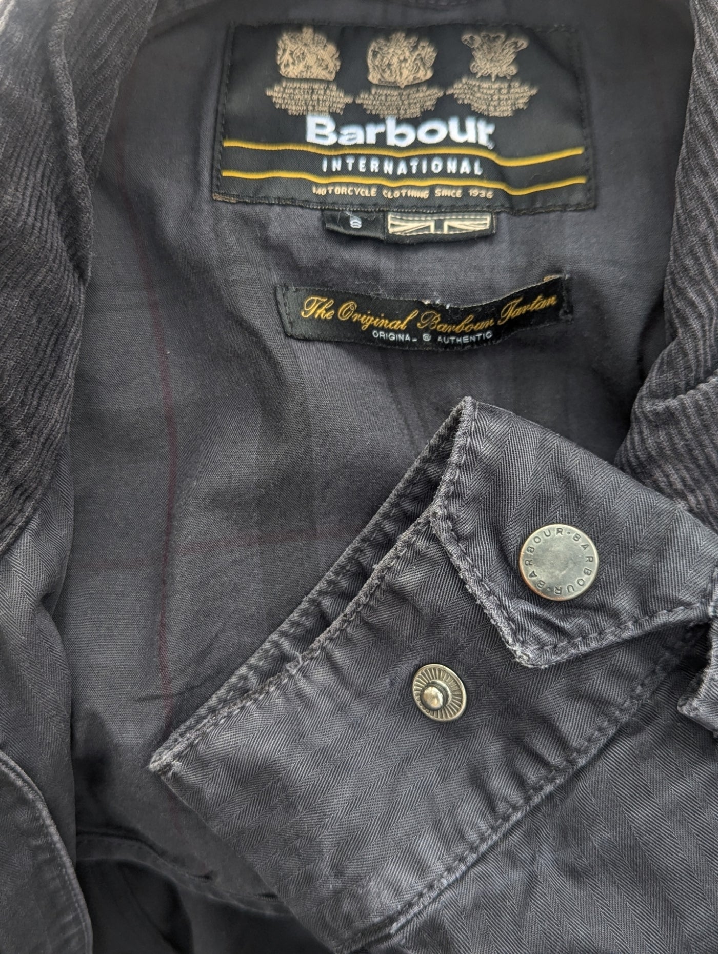 Barbour Field Jacket XS/S Slim Navy Blue Cotton – eHABERDASHER