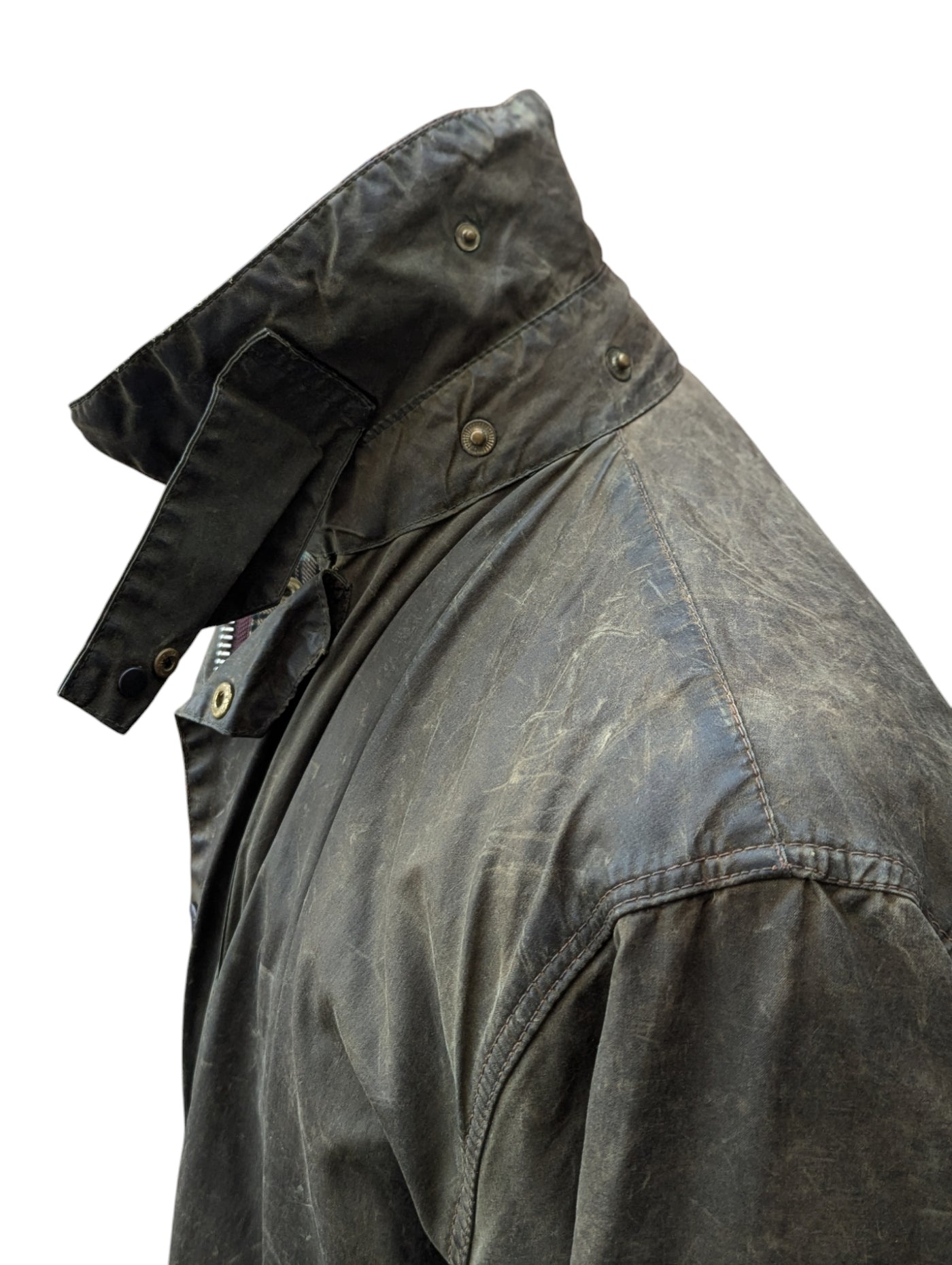 Barbour Coat M/L 40 Olive Green Border Waxed Cotton – eHABERDASHER