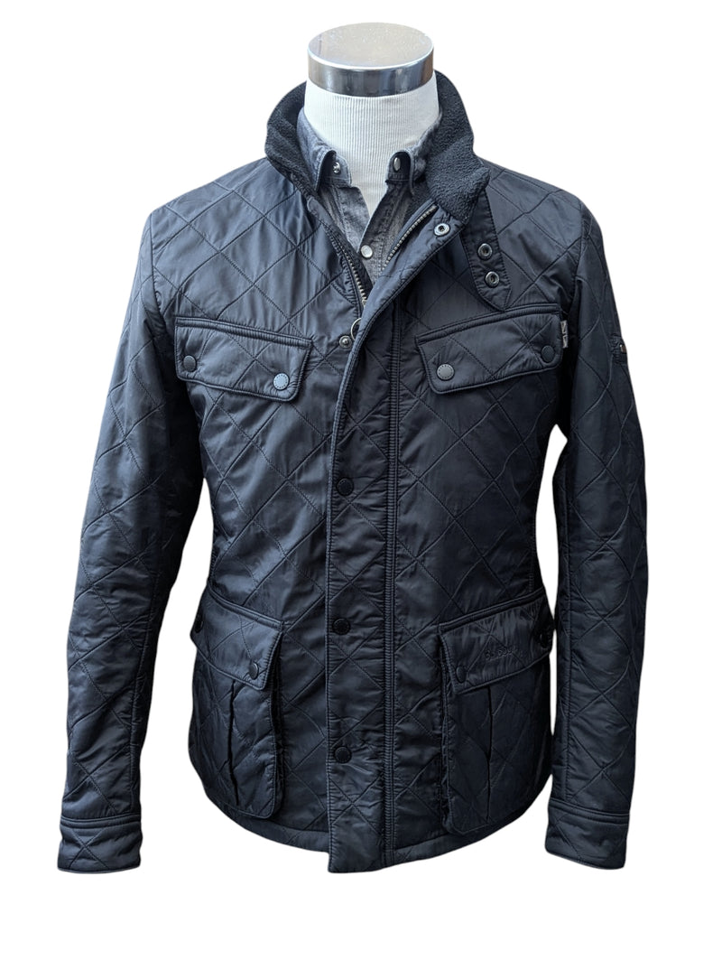 Barbour Jacket M Black Ariel Polarquilt Polyamide