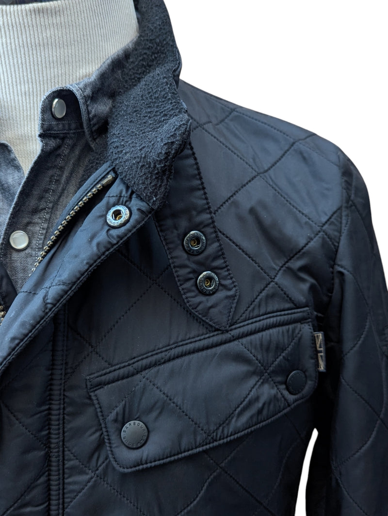 Barbour Jacket M Black Ariel Polarquilt Polyamide
