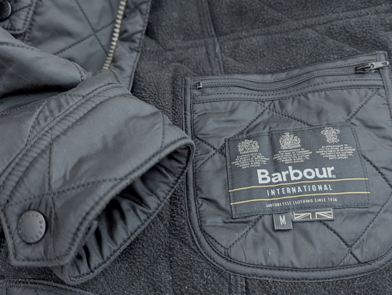 Barbour Jacket M Black Ariel Polarquilt Polyamide
