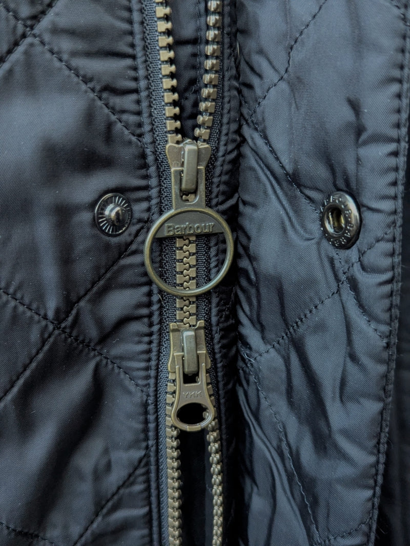 Barbour Jacket M Black Ariel Polarquilt Polyamide