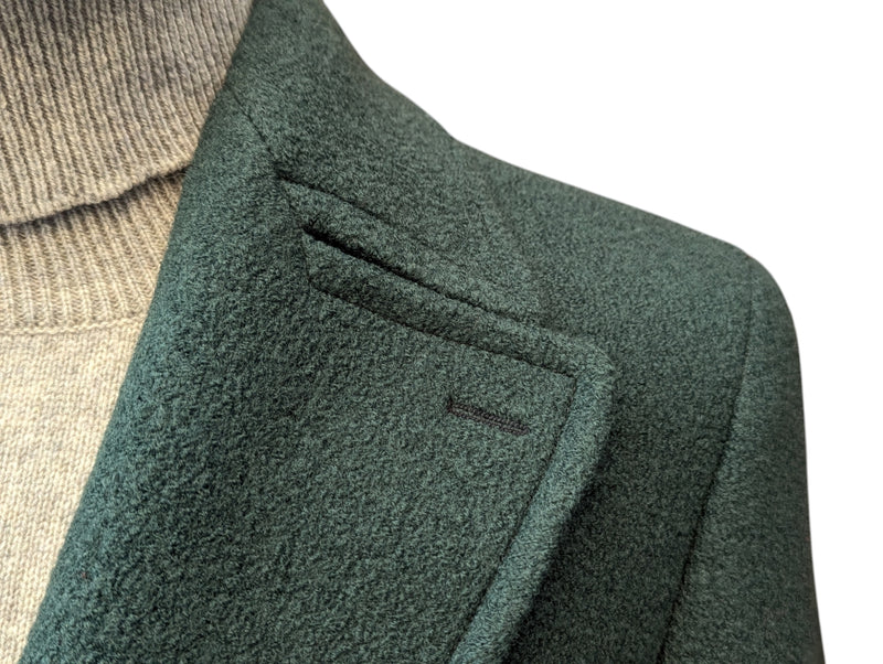 Benjamin Ulster Overcoat Dark Green Boiled Wool