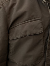 Fay Field Jacket M/L Dark Brown Poliamid