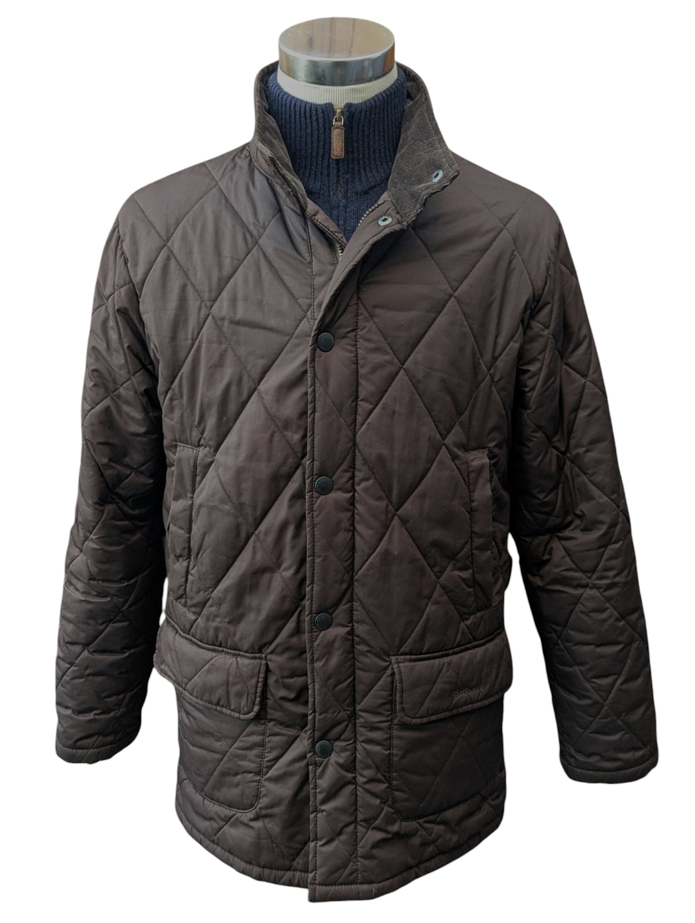 Barbour Jacket S/M Dark Brown Knightsbridge Polyester – eHABERDASHER