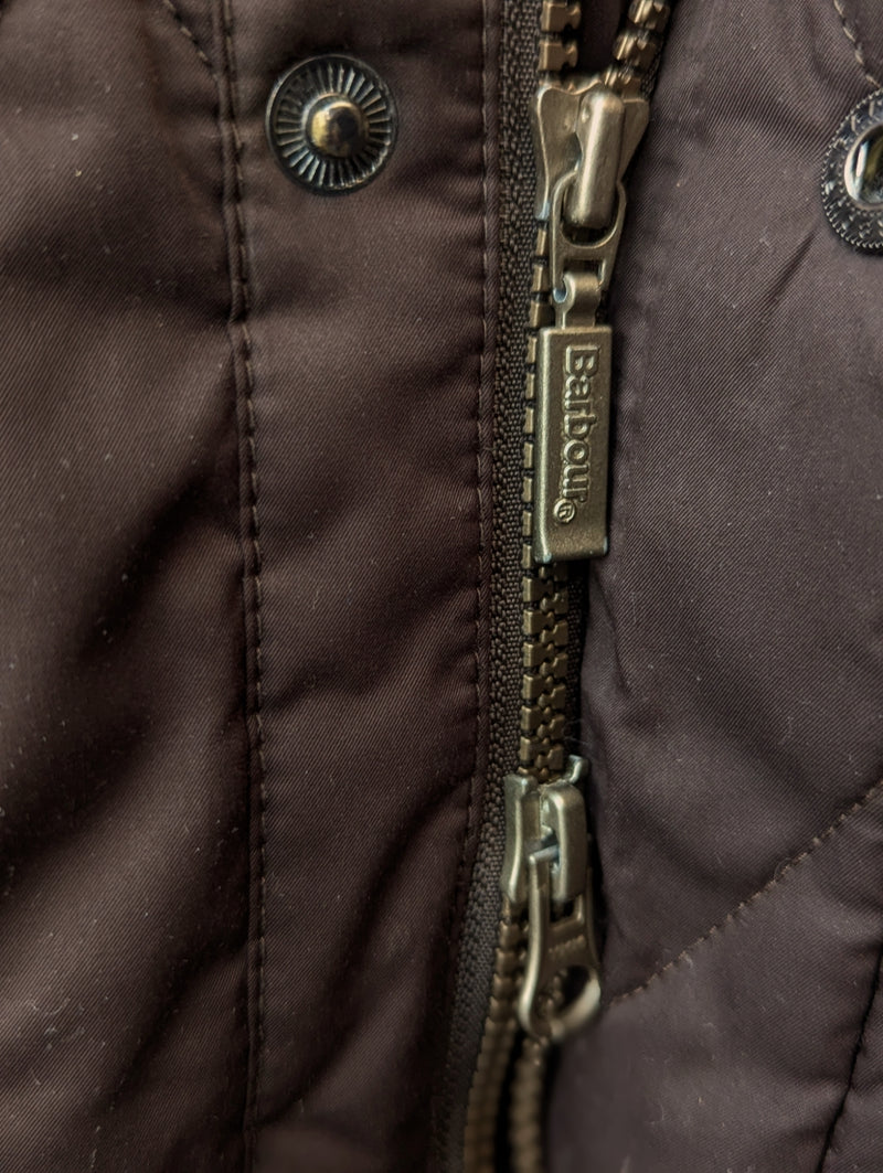 Barbour Jacket S/M Dark Brown Knightsbridge Polyester