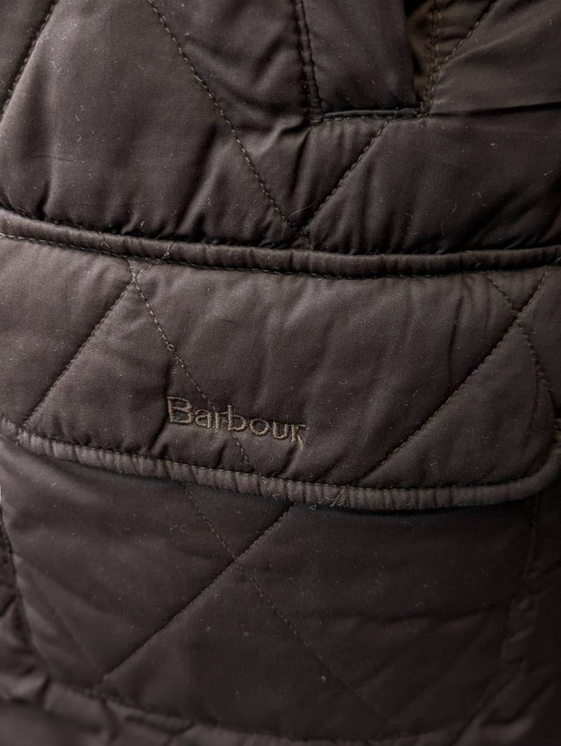 Barbour Jacket S/M Dark Brown Knightsbridge Polyester