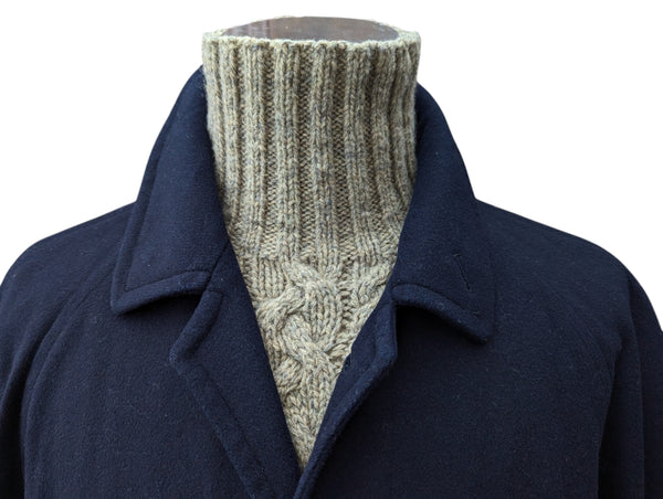 Strellson Switzerland Navy Blue Raglan Coat XL/XXL 44/46 Wool/Cashmere