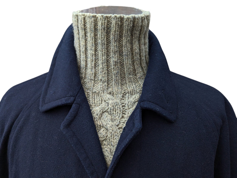 Strellson Switzerland Navy Blue Raglan Coat XL/XXL 44/46 Wool/Cashmere