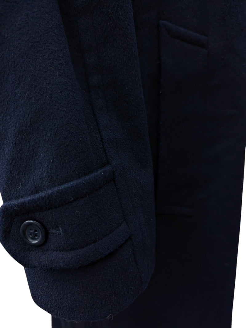 Strellson Switzerland Navy Blue Raglan Coat XL/XXL 44/46 Wool/Cashmere