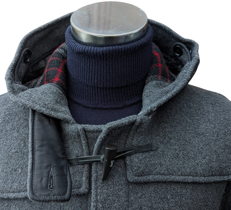 Gloverall Duffel Coat M/40 Charcoal Wool Blend