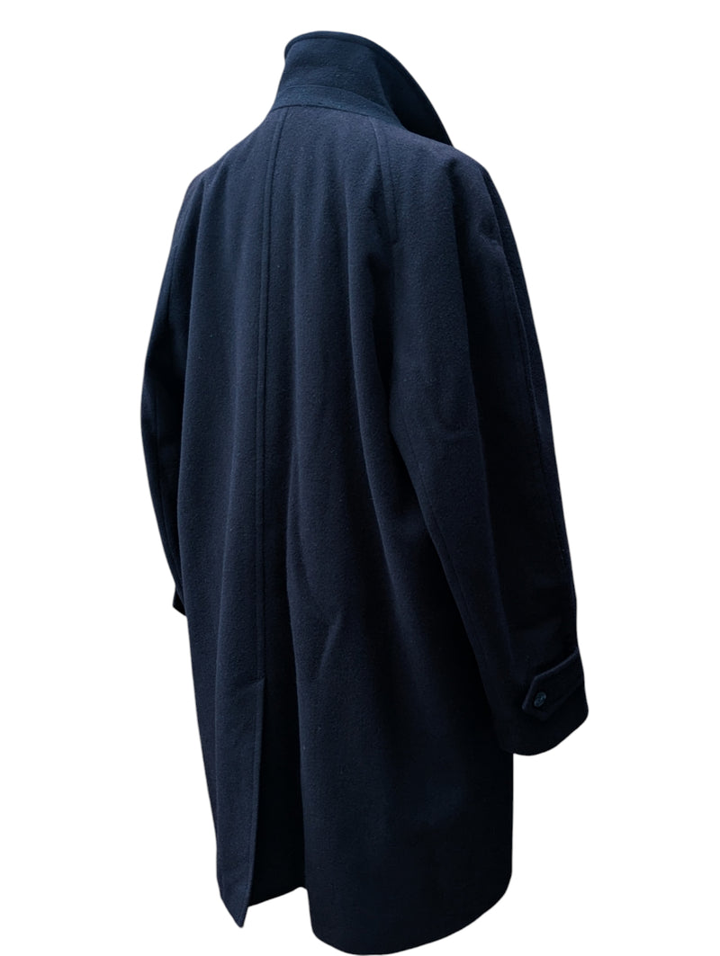 Vintage Canda Balmacaan Raglan Coat Large 46/48R Midnight Blue Wool