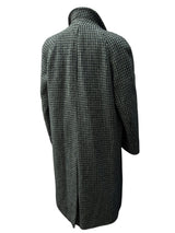 Vintage Maculette England Balmacaan Raglan Coat 40/42R Grey Check Wool Tweed