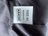 Vintage Maculette England Balmacaan Raglan Coat 40/42R Grey Check Wool Tweed