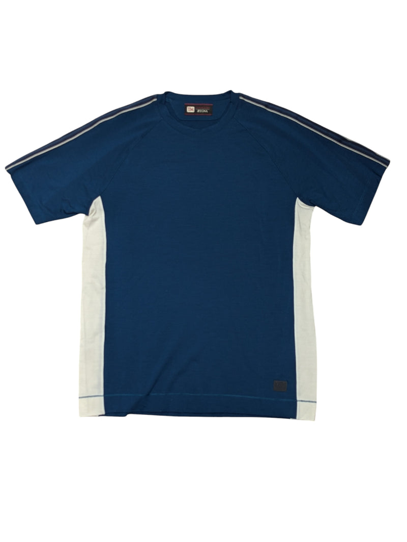Zegna Tee Shirt M Cadet Blue TechMerino Wool