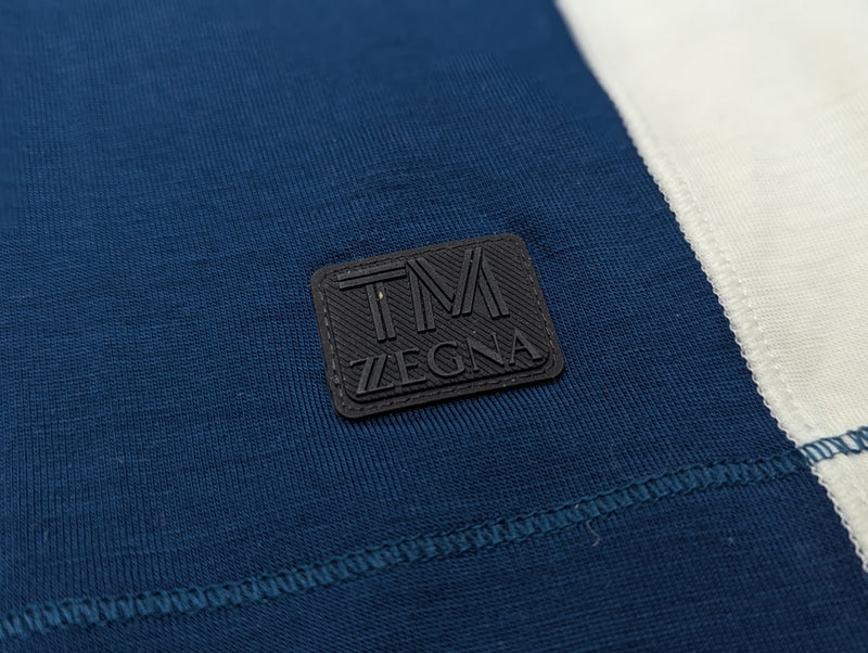Zegna Tee Shirt M Cadet Blue TechMerino Wool