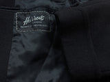Vintage Chester Barrie Harrods Coat 38/40R Dark Midnight Brown Herringbone Wool
