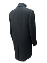 Vintage Chester Barrie Harrods Coat 38/40R Dark Midnight Brown Herringbone Wool