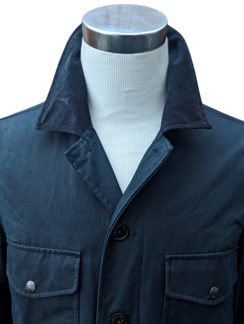 Todd Snyder Cruiser Jacket S Midnight Border English Waxed Cotton