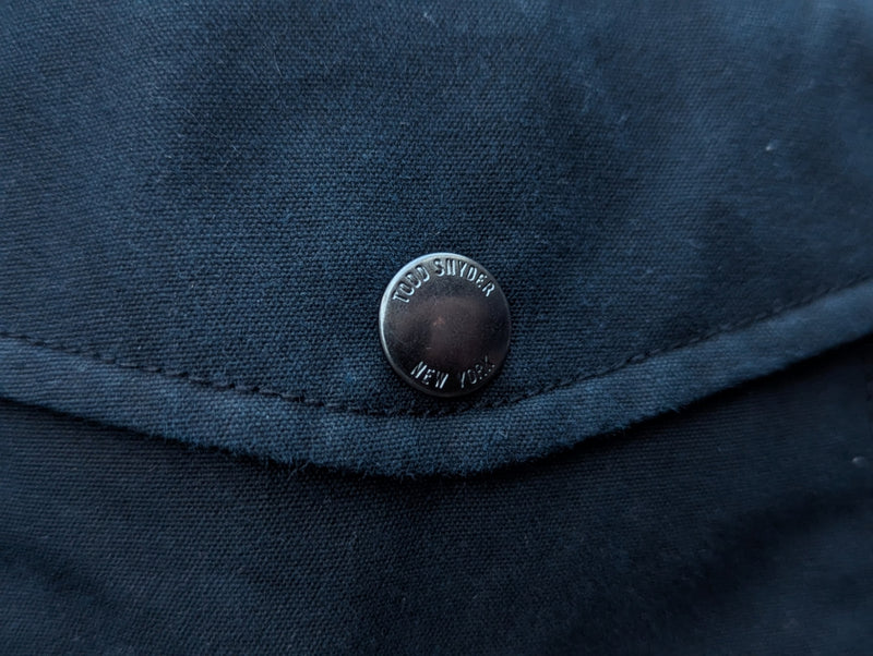 Todd Snyder Cruiser Jacket S Midnight Border English Waxed Cotton